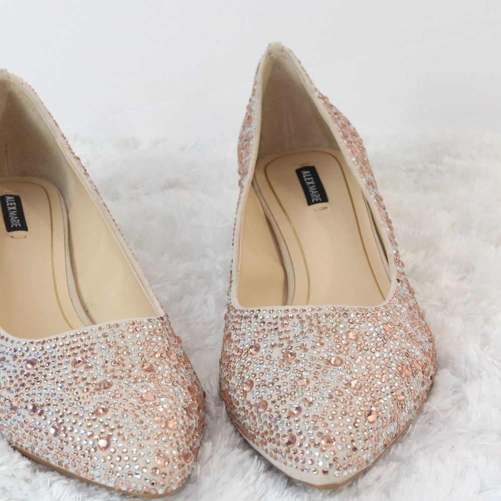 Alex Marie Sparkle Flat Shoes Size 8.5